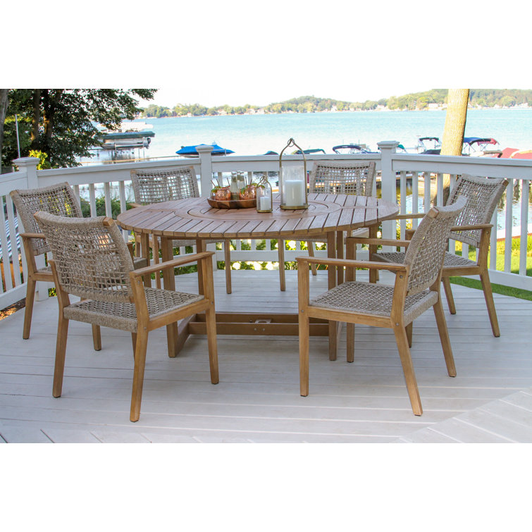 Round dining table set outdoor sale